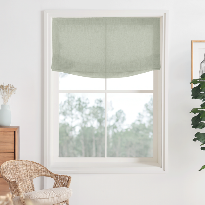 Bella Cotton No-Drill Roman Shades & Blinds | Relaxed