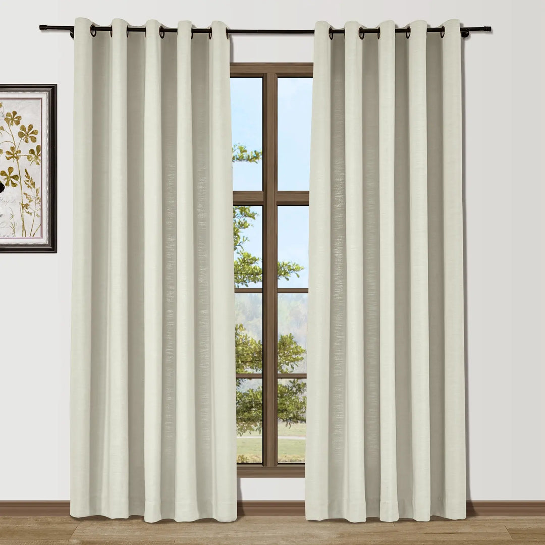 Bella Cotton Blend Curtains & Drapes Grommet