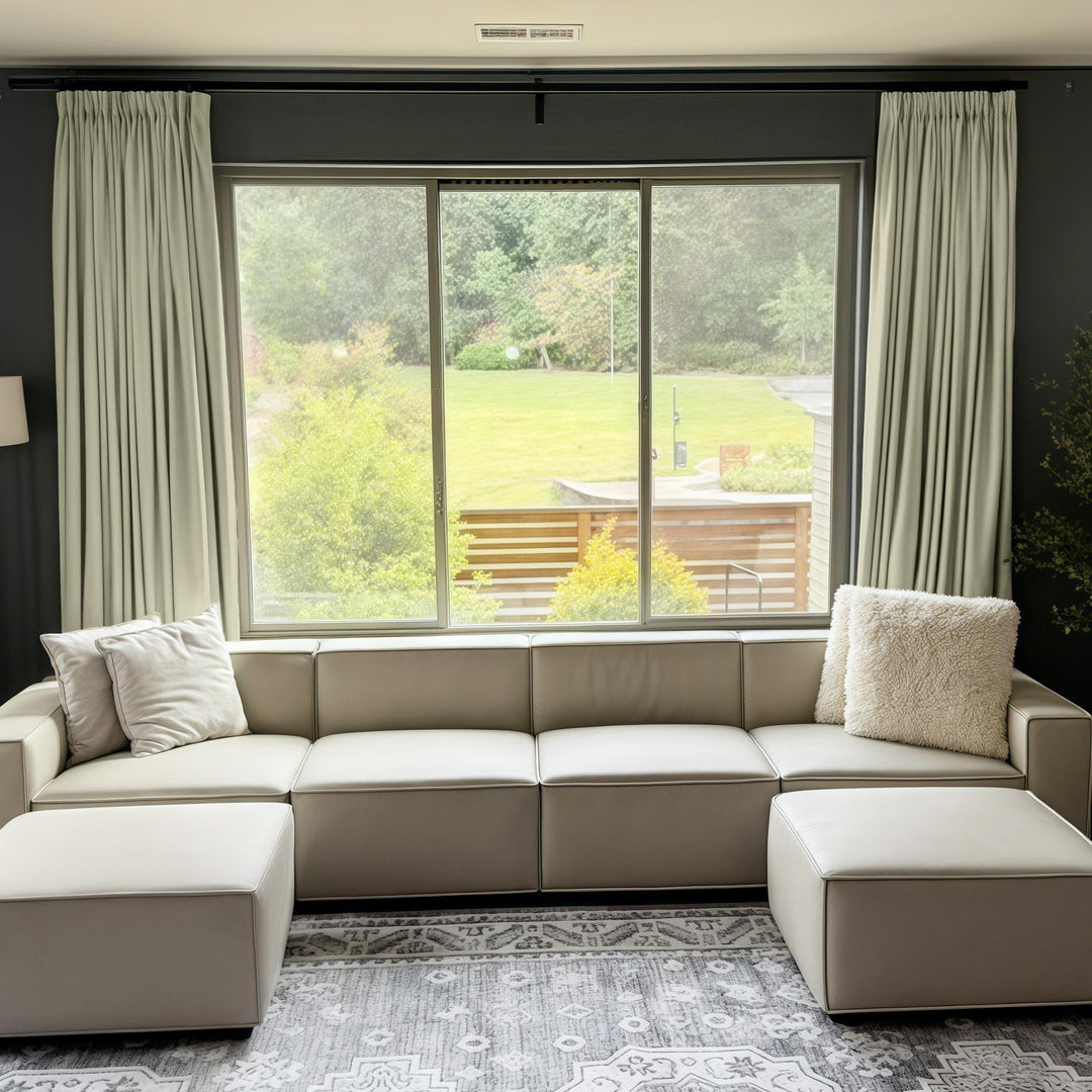 Belgian Flax Linen Curtains & Drapes Pleated