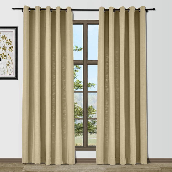 Bella Cotton Blend Curtains & Drapes Grommet