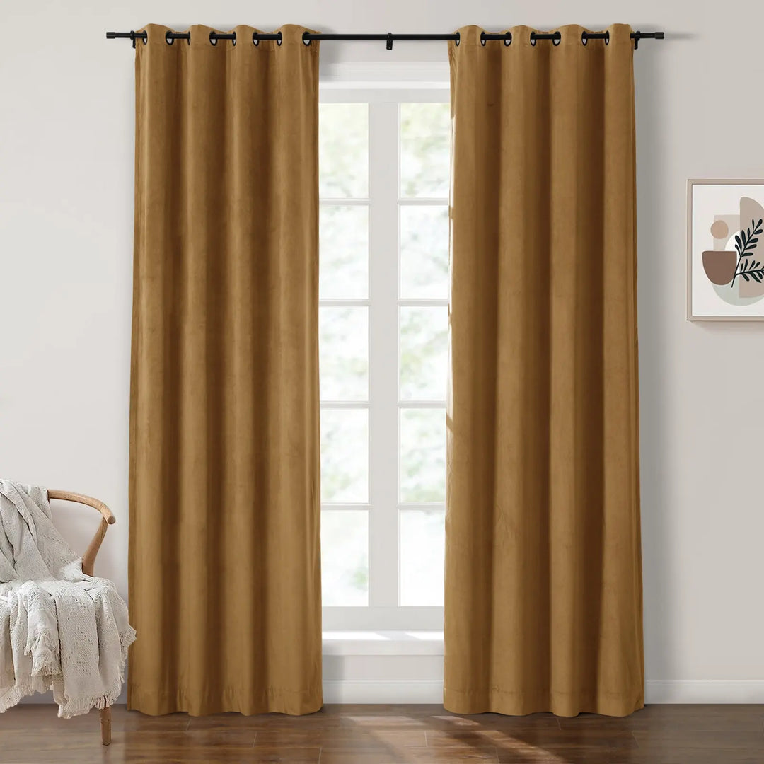 Maillard Velvet Curtains & Drapes Grommet