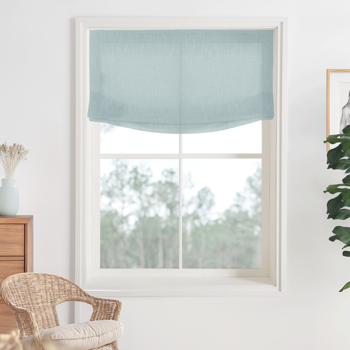 Bella Cotton Roman Shades & Blinds | Relaxed