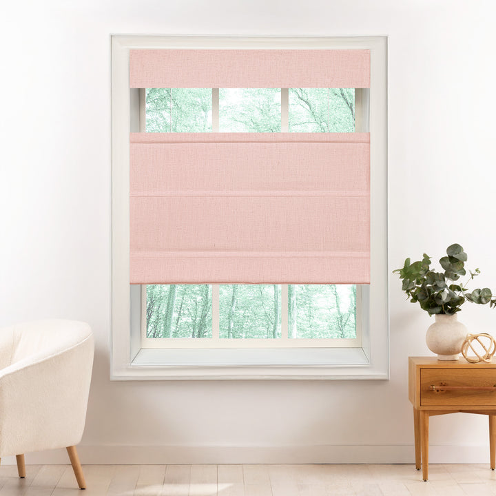 Liz Linen Herringbone Roman Shades & Blinds | Top Down Bottom Up