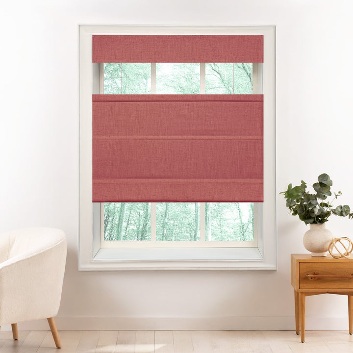 Liz Linen Herringbone Roman Shades & Blinds | Top Down Bottom Up