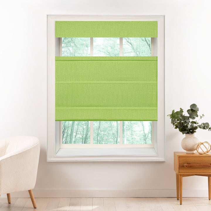 Liz Linen Herringbone Roman Shades & Blinds | Top Down Bottom Up