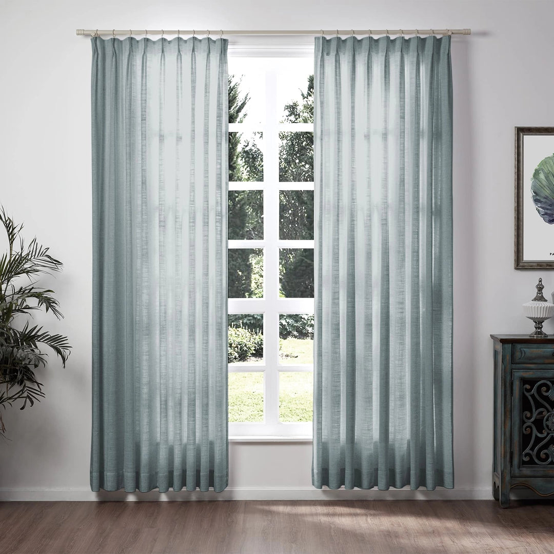 Lily Linen Curtains & Drapes Soft top