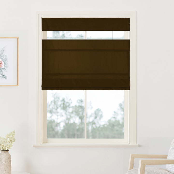 Maillard Velvet Roman Shades & Blinds | Top Down Bottom Up