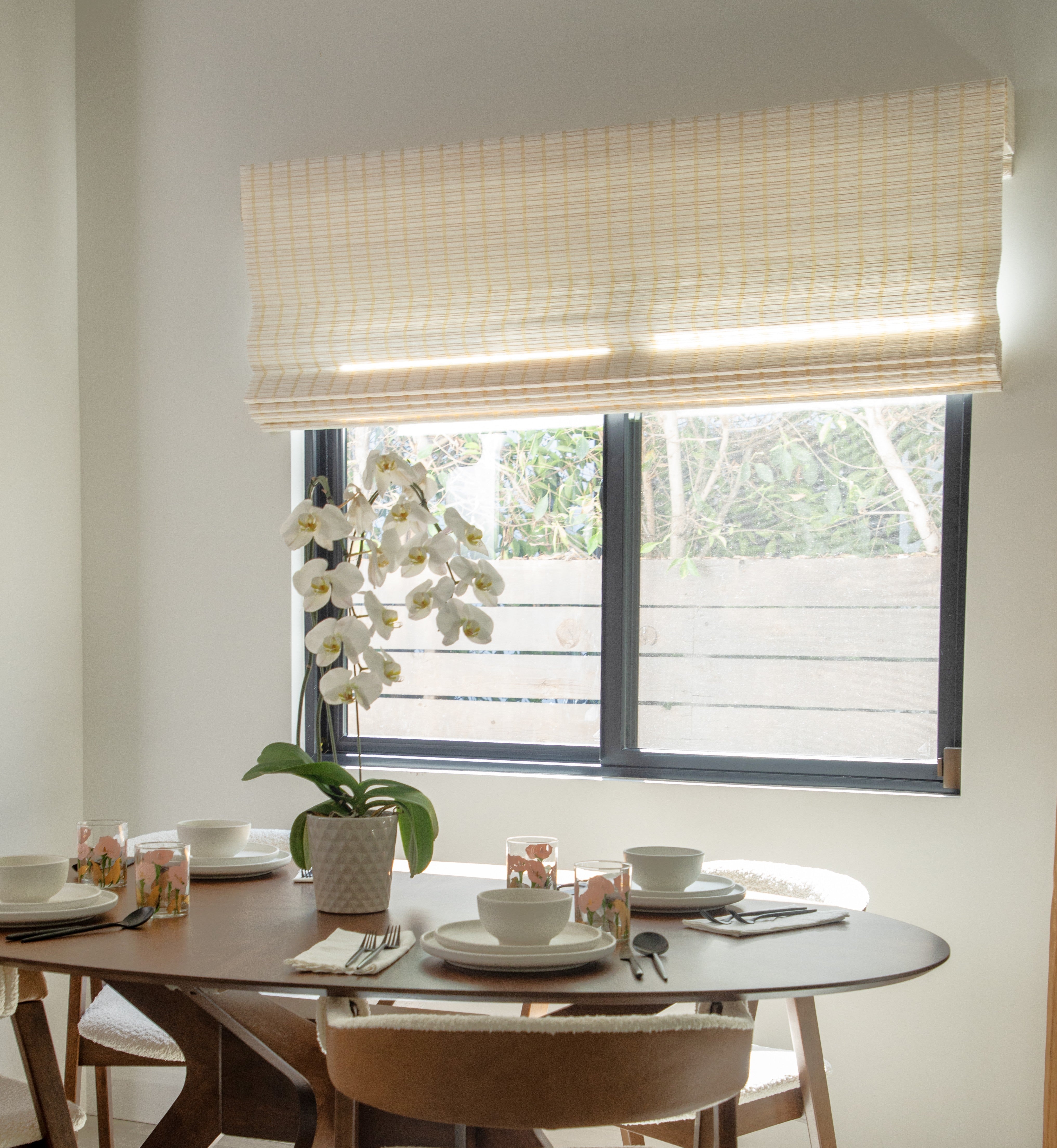 Motorized Bamboo Shades