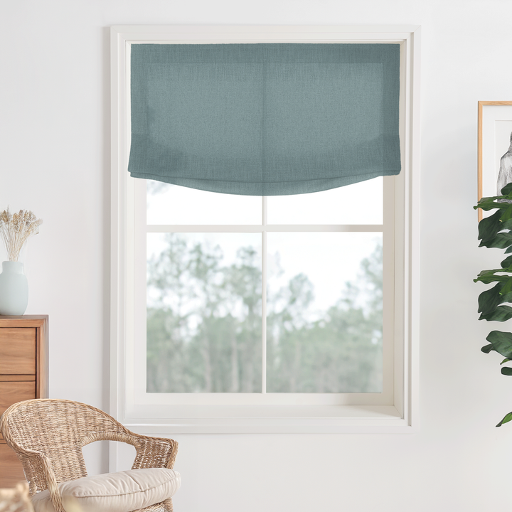 Bella Cotton No-Drill Roman Shades & Blinds | Relaxed