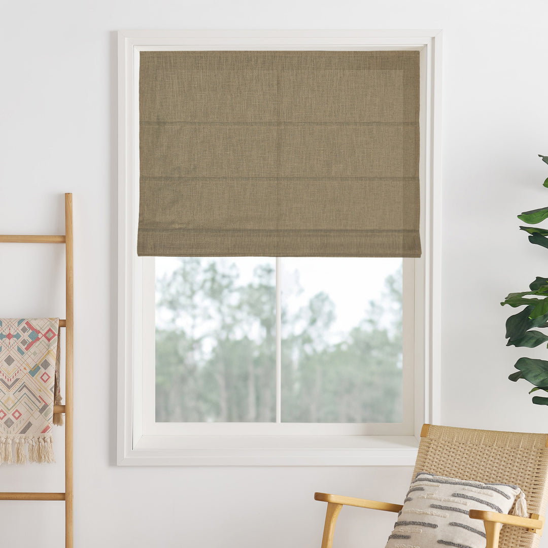 Lily Linen Roman Shades & Blinds