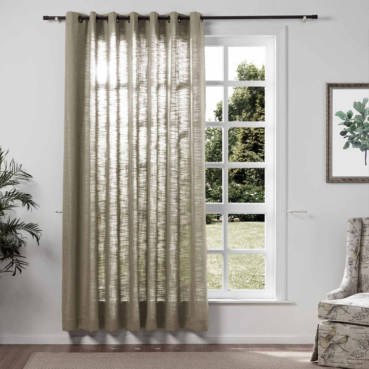 Lily Linen Curtains & Drapes Grommet