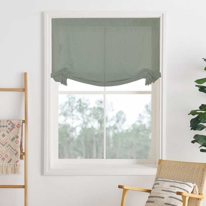 Lily Linen Roman Shades & Blinds | Swag