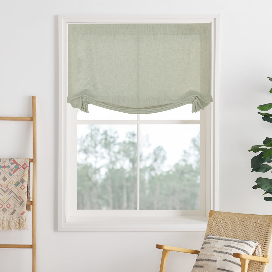 Lily Linen Roman Shades & Blinds | Swag