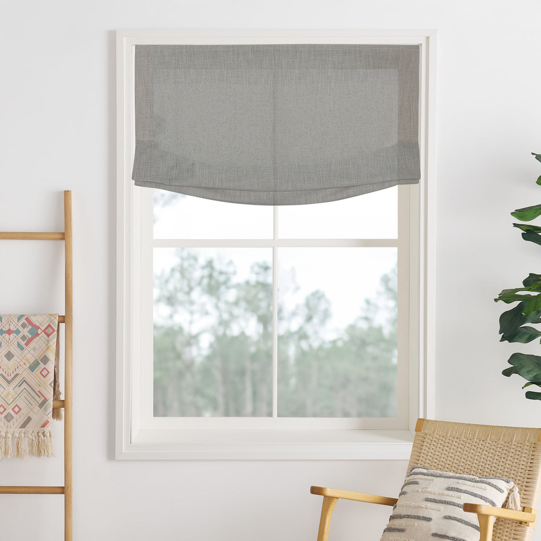 Lily Linen Roman Shades & Blinds | Relaxed