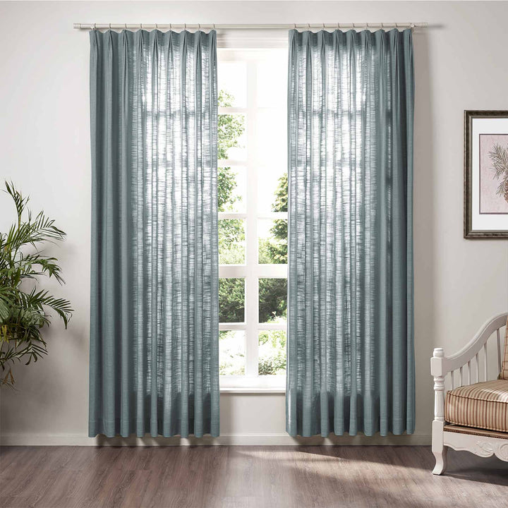 Neutraloak Lily Linen Curtains & Drapes Pleated