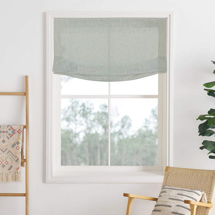 Lily Linen Roman Shades & Blinds | Relaxed