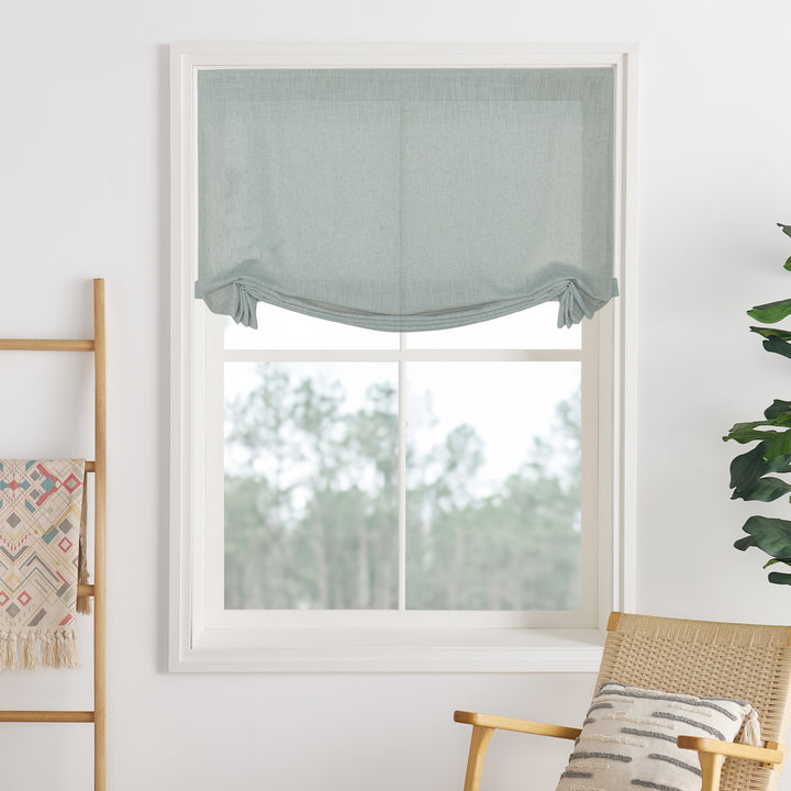 Lily Linen Roman Shades & Blinds | Swag