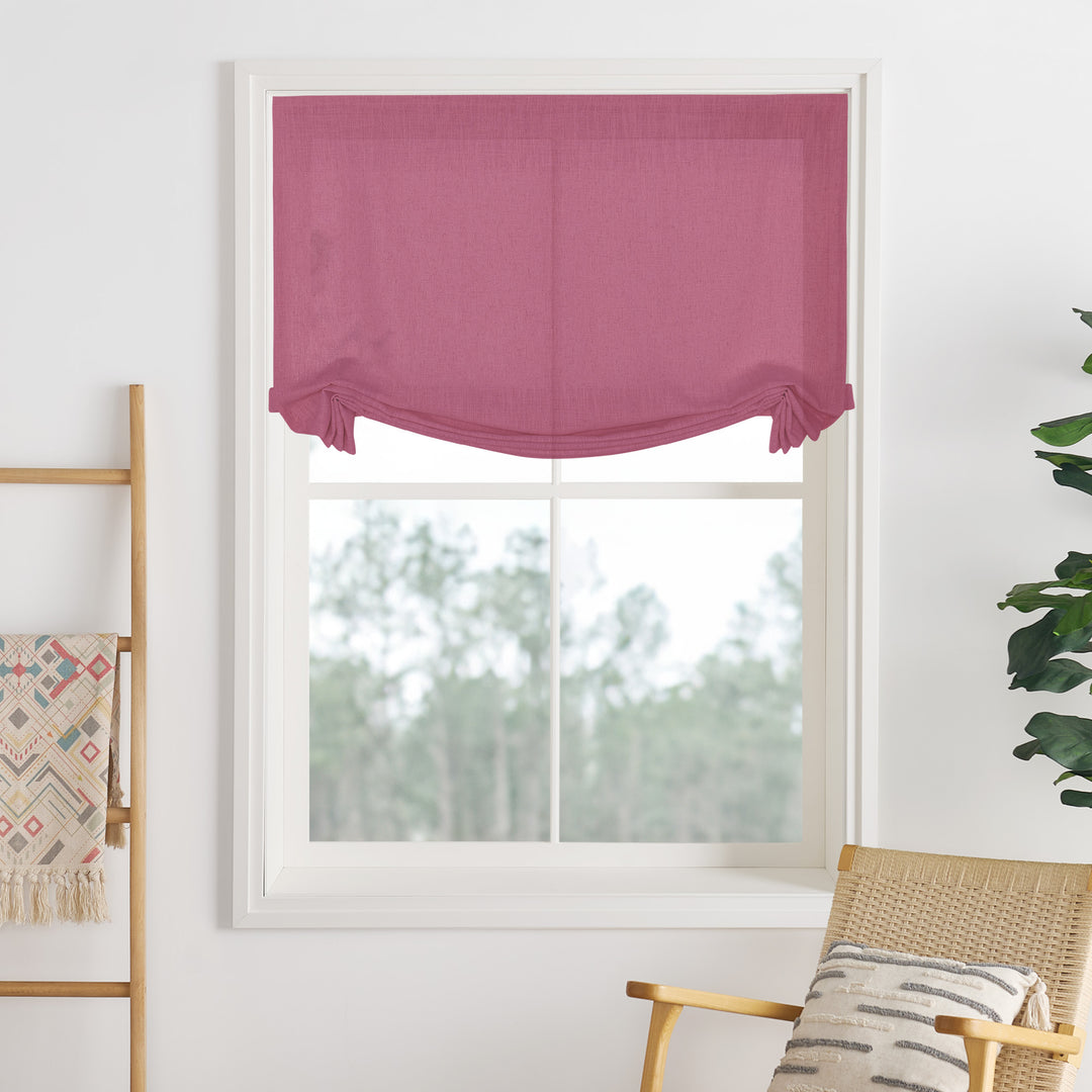 Lily Linen Roman Shades & Blinds | Swag