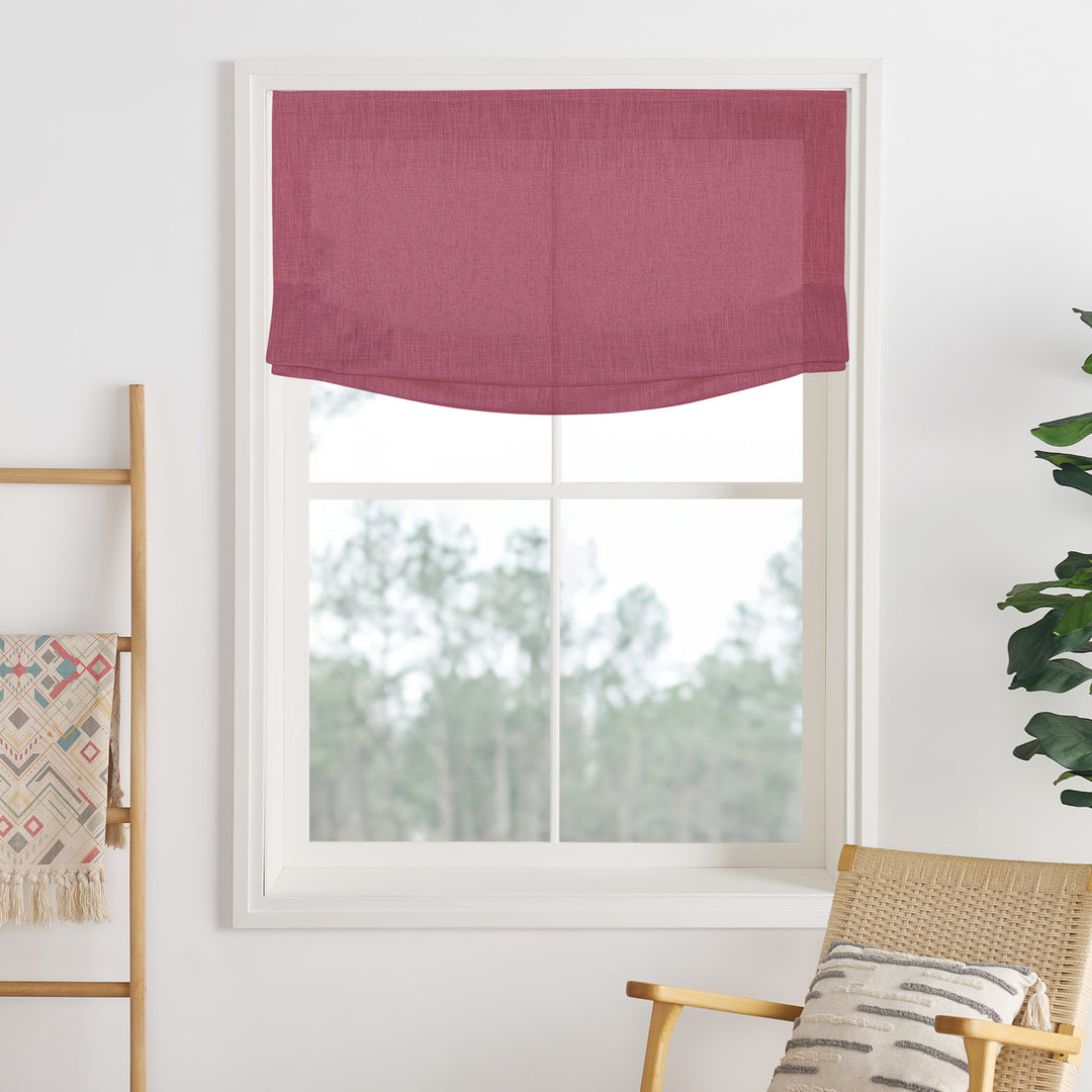 Lily Linen Roman Shades & Blinds | Relaxed
