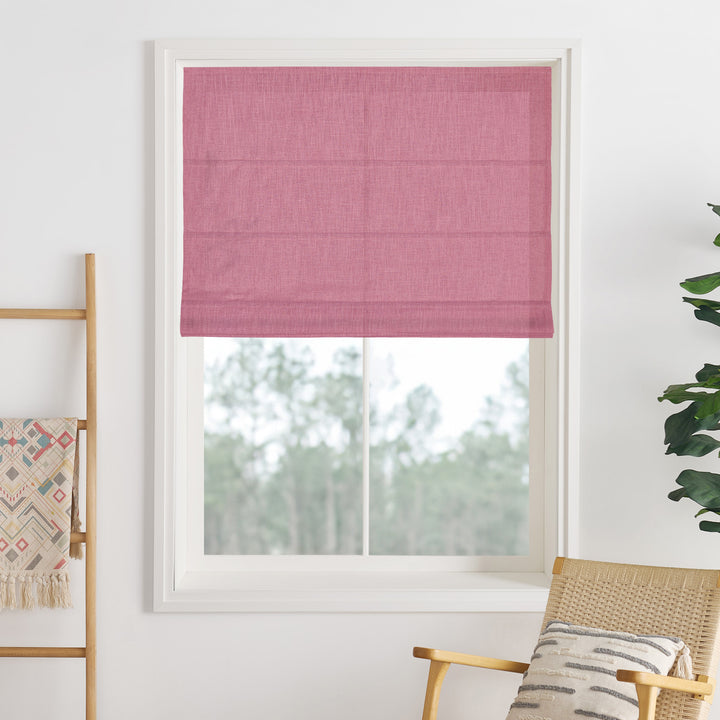 Lily Linen Roman Shades & Blinds | 2 Shades on 1 Headrail