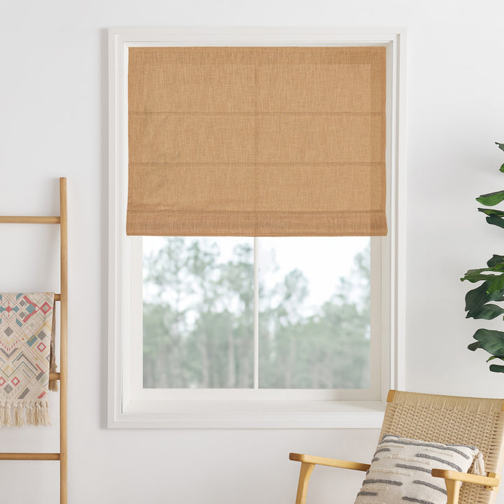 Lily Linen Roman Shades & Blinds | 3 Shades on 1 Headrail