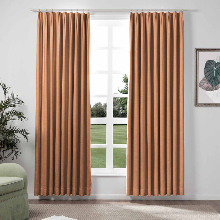 Neutraloak Lily Linen Curtains & Drapes Pleated