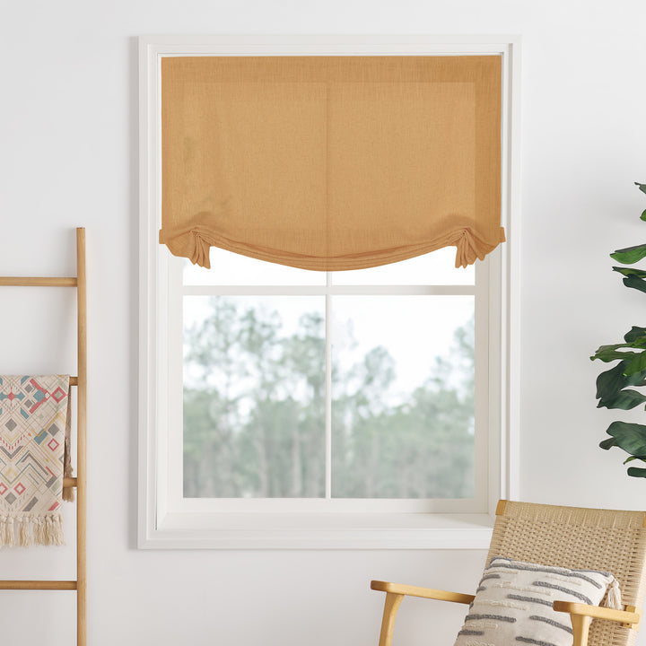Lily Linen Roman Shades & Blinds | Swag