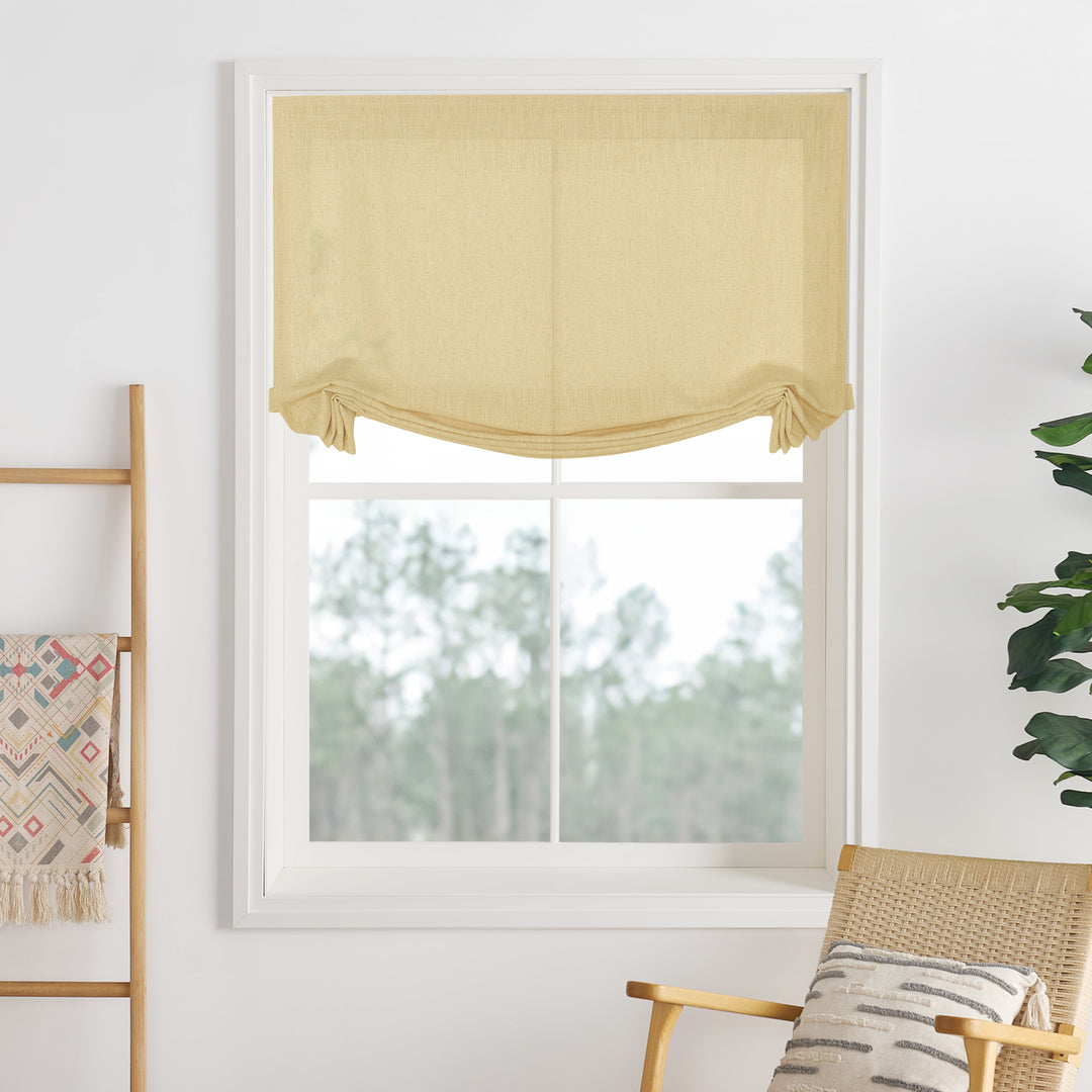 Lily Linen Roman Shades & Blinds | Swag