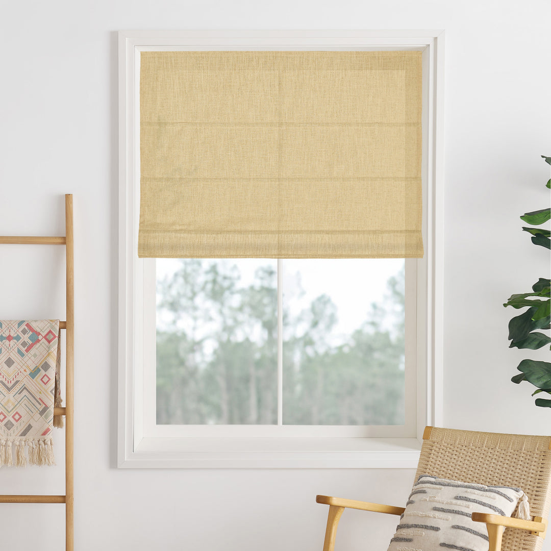 Lily Linen Roman Shades & Blinds