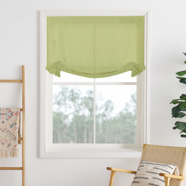 Lily Linen Roman Shades & Blinds | Swag