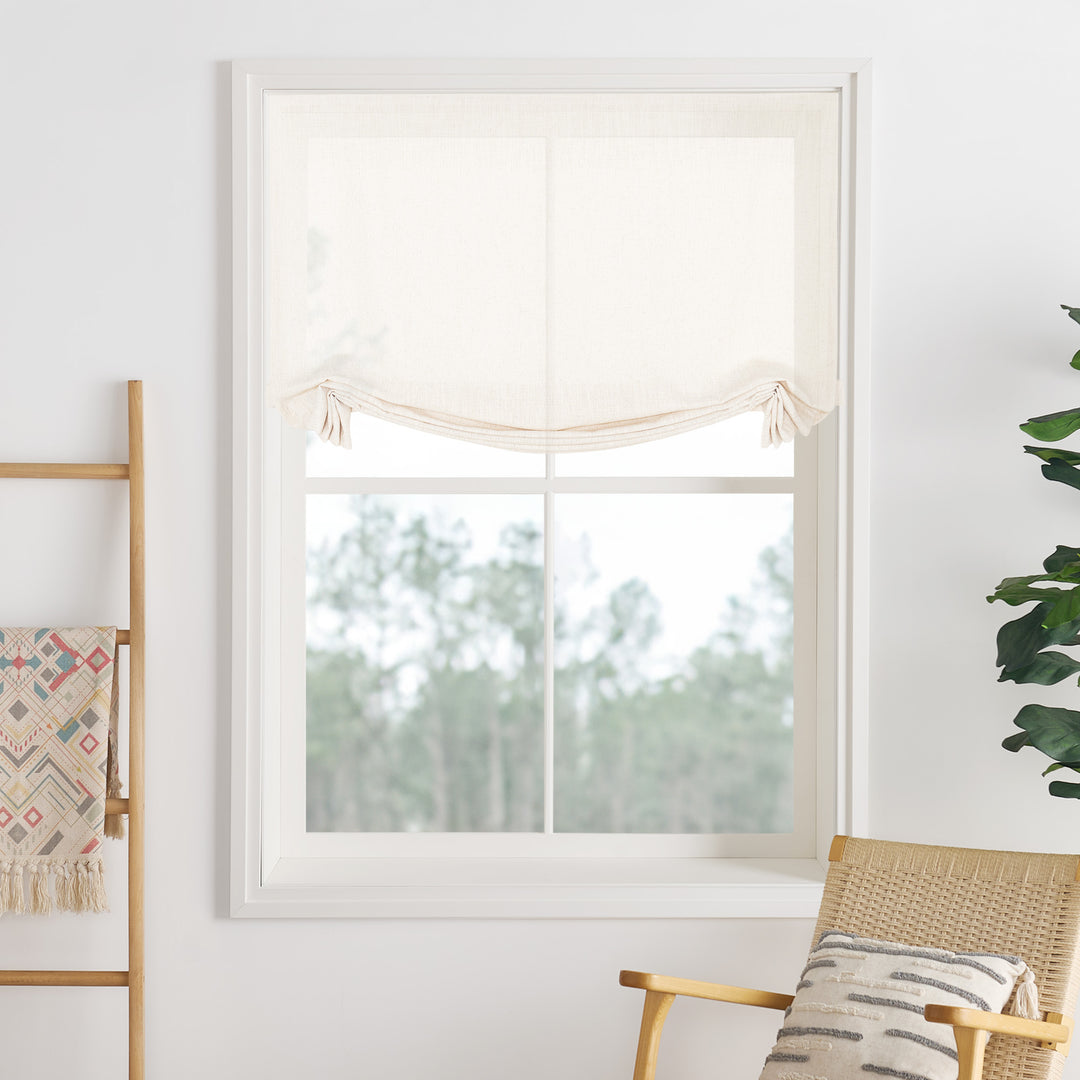 Lily Linen Roman Shades & Blinds | Swag