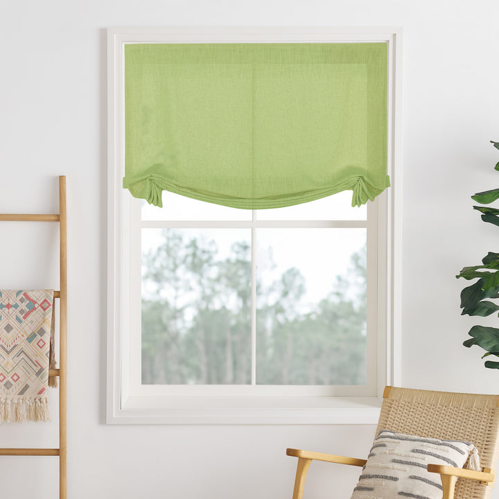 Lily Linen Roman Shades & Blinds | Swag