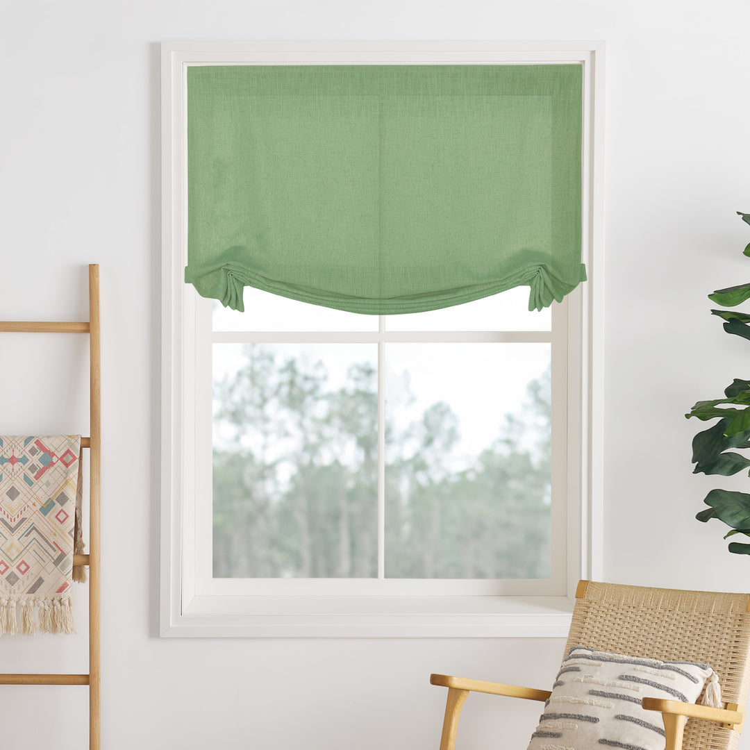 Lily Linen Roman Shades & Blinds | Swag