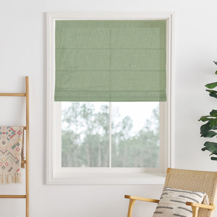 Lily Linen Roman Shades & Blinds