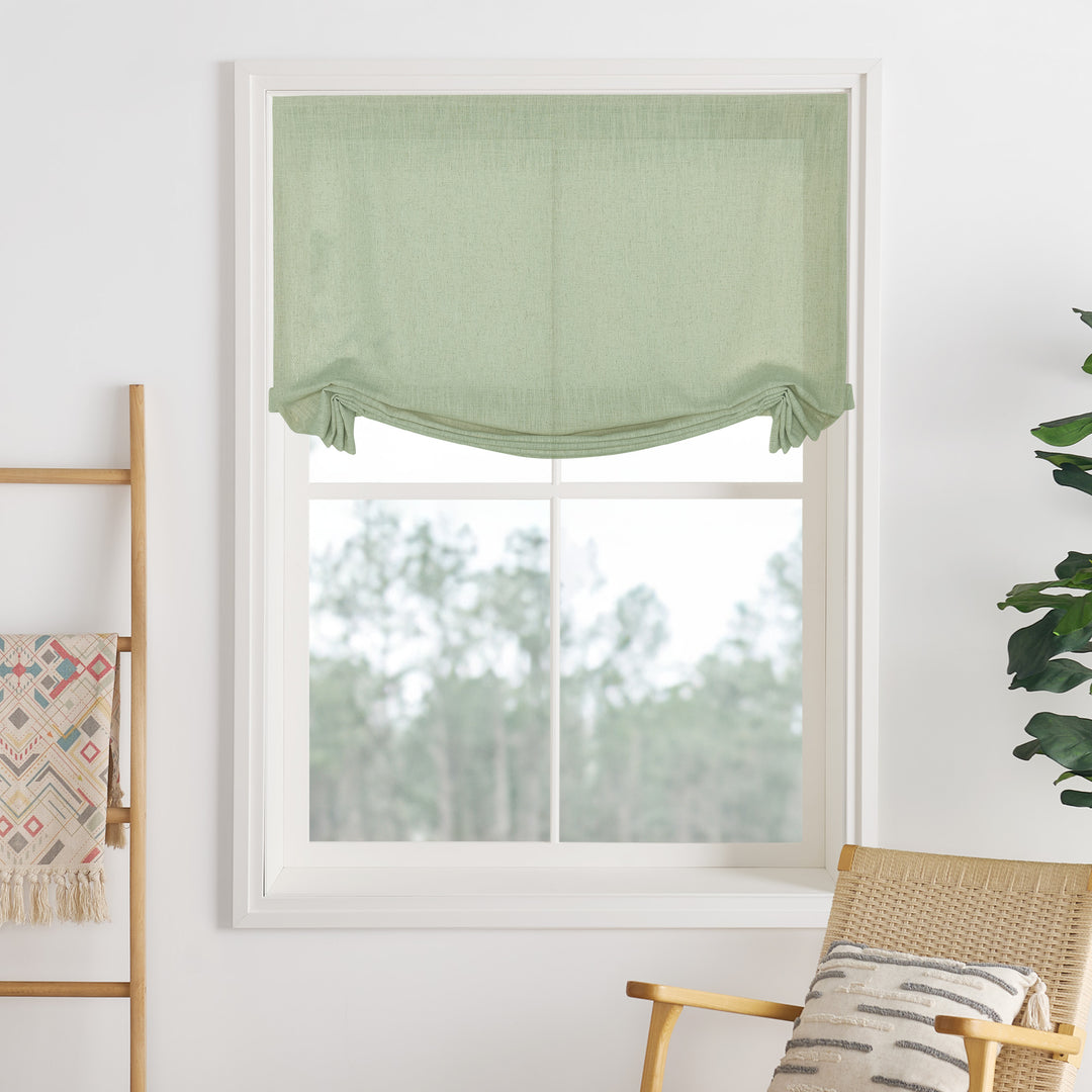 Lily Linen Roman Shades & Blinds | Swag