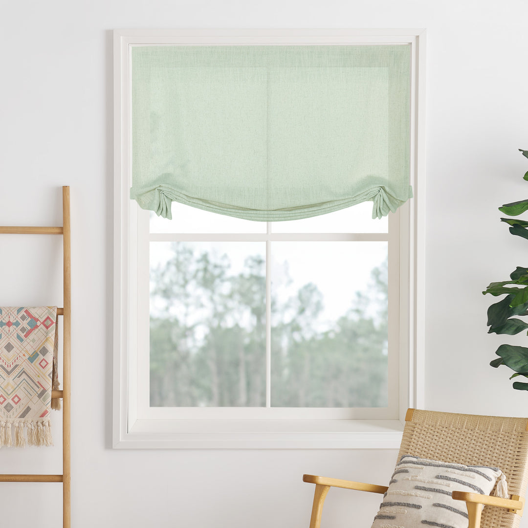 Lily Linen Roman Shades & Blinds | Swag