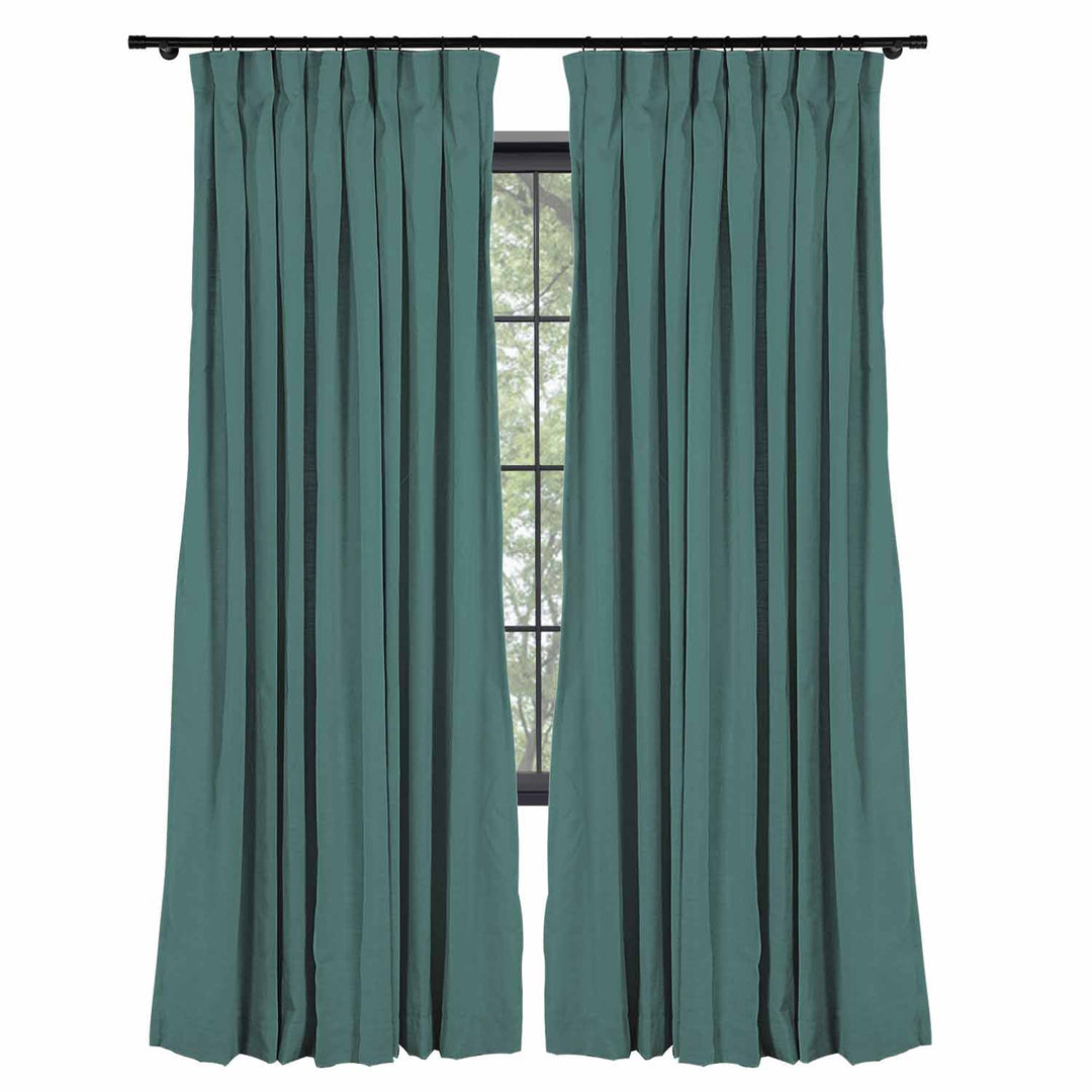 Lily Linen Curtains & Drapes Pleated