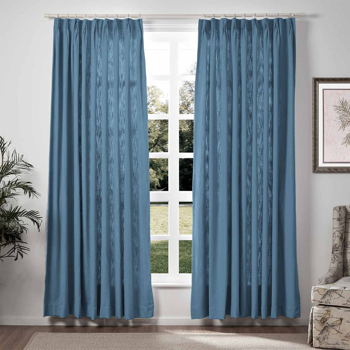 Neutraloak Lily Linen Curtains & Drapes Pleated