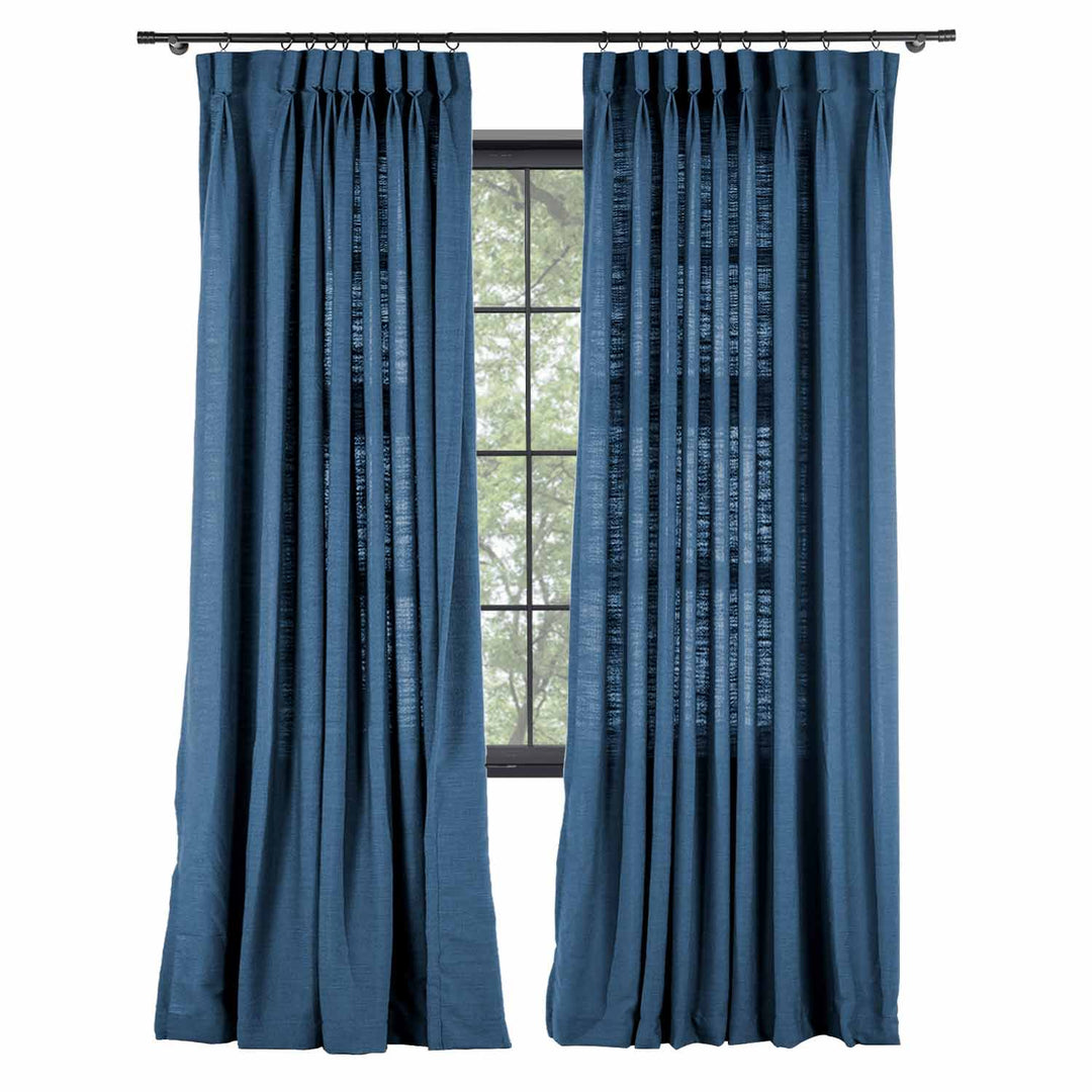 Neutraloak Lily Linen Curtains & Drapes Pleated