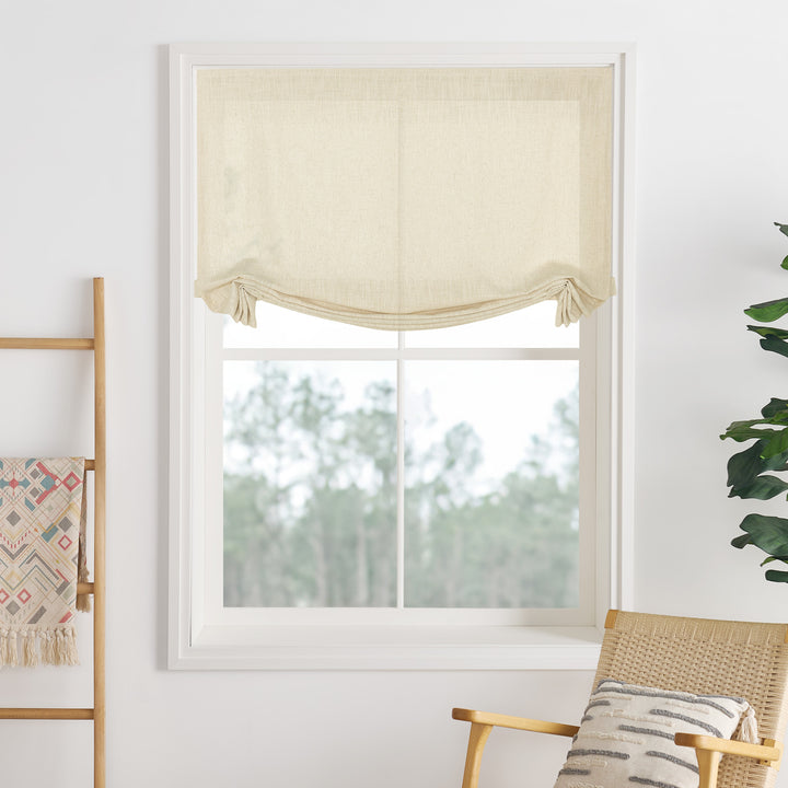 Lily Linen Roman Shades & Blinds | Swag