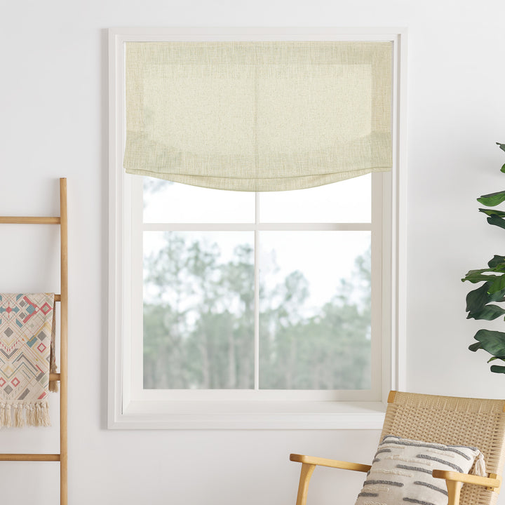 Lily Linen Roman Shades & Blinds | Relaxed