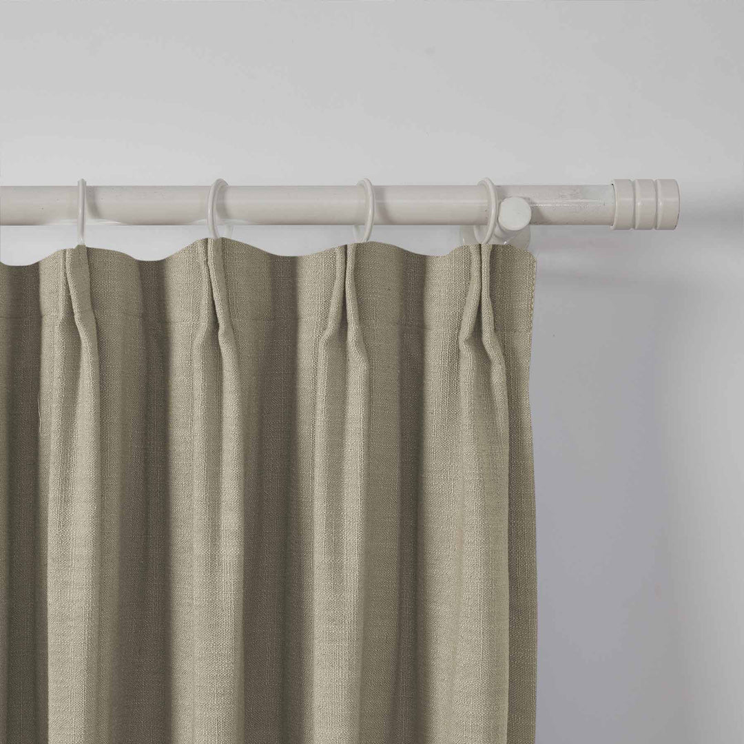 Neutraloak Lily Linen Curtains & Drapes Pleated