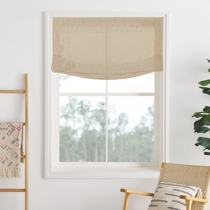 Lily Linen Roman Shades & Blinds | Relaxed