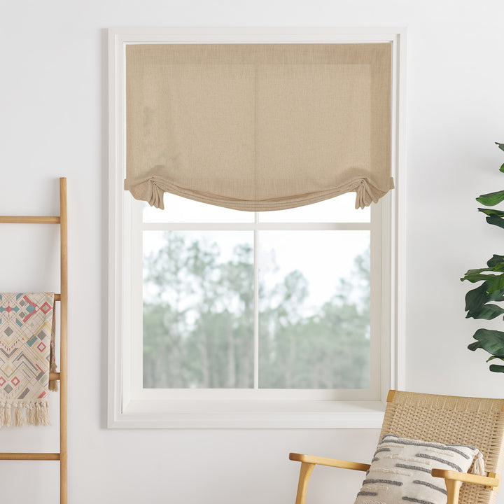 Lily Linen Roman Shades & Blinds | Swag