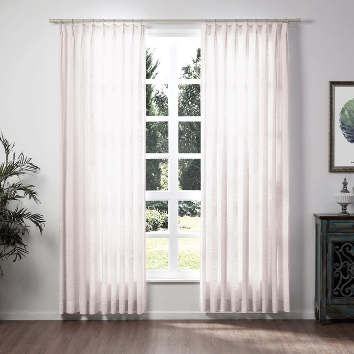 Neutraloak Lily Linen Curtains & Drapes Pleated