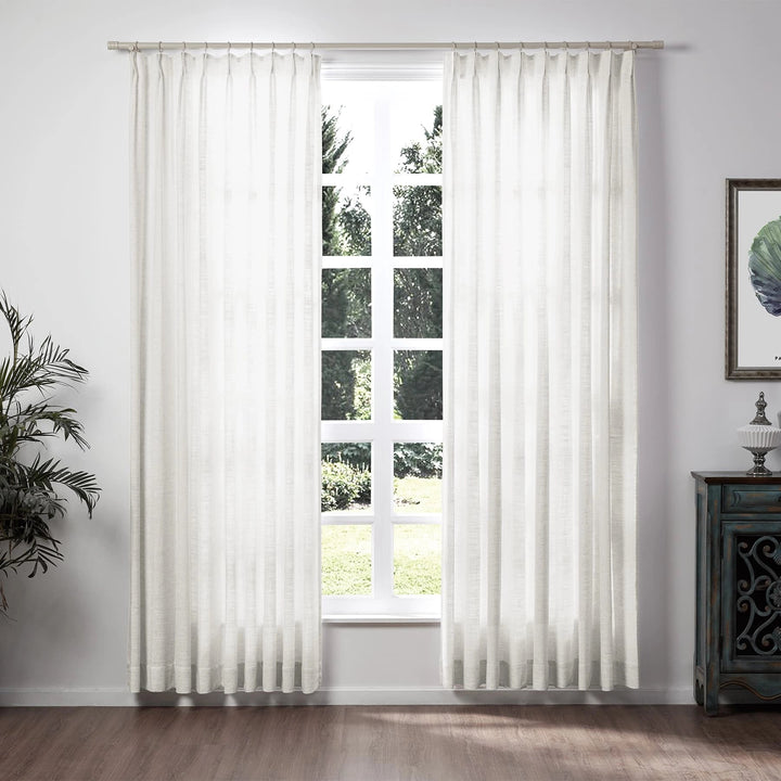 Lily Linen Curtains & Drapes Pleated