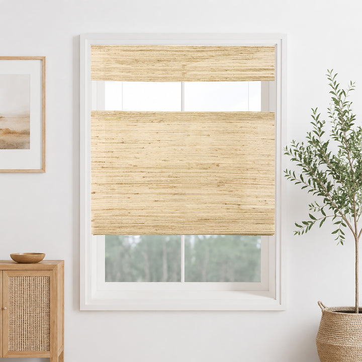 Oak Bamboo Blinds & Shades Top Down Bottom Up | Beige 2.0