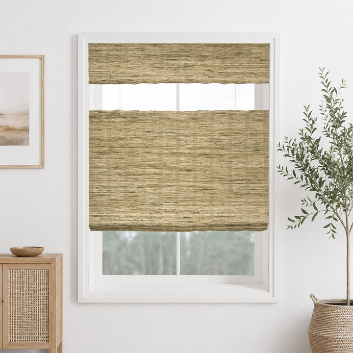 Ramie Woven Bamboo Blinds & Shades Top Down Bottom Up | Almond