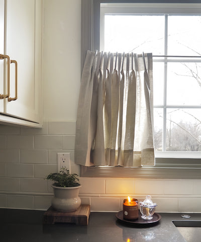 Belgian Flax Cafe Curtain