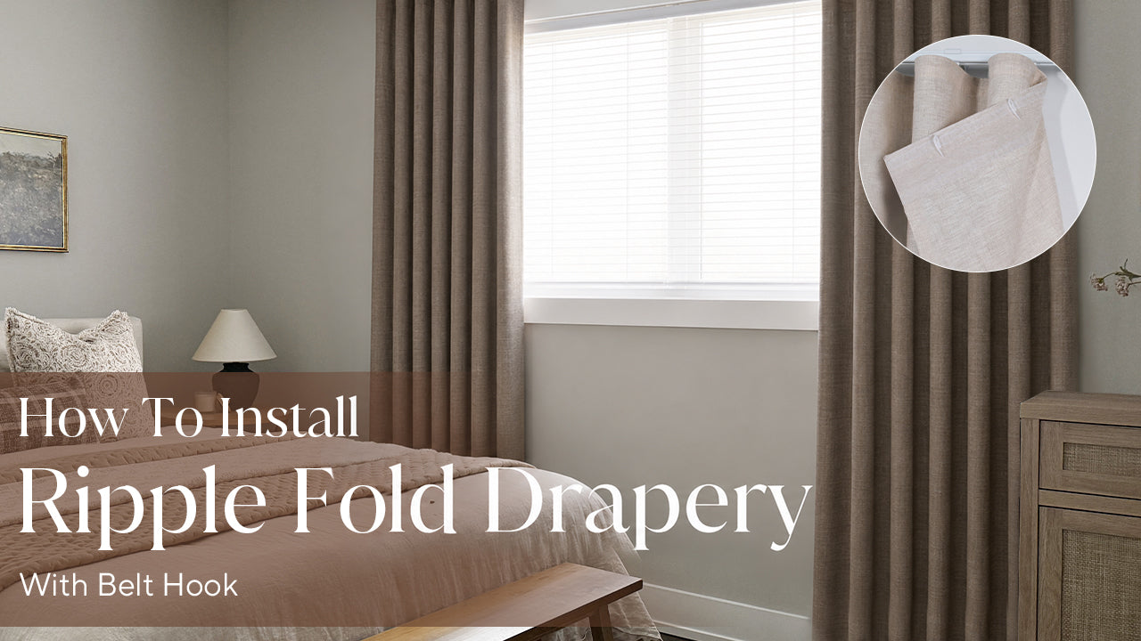How to Install Ripple Fold Drapery with Belt Hook